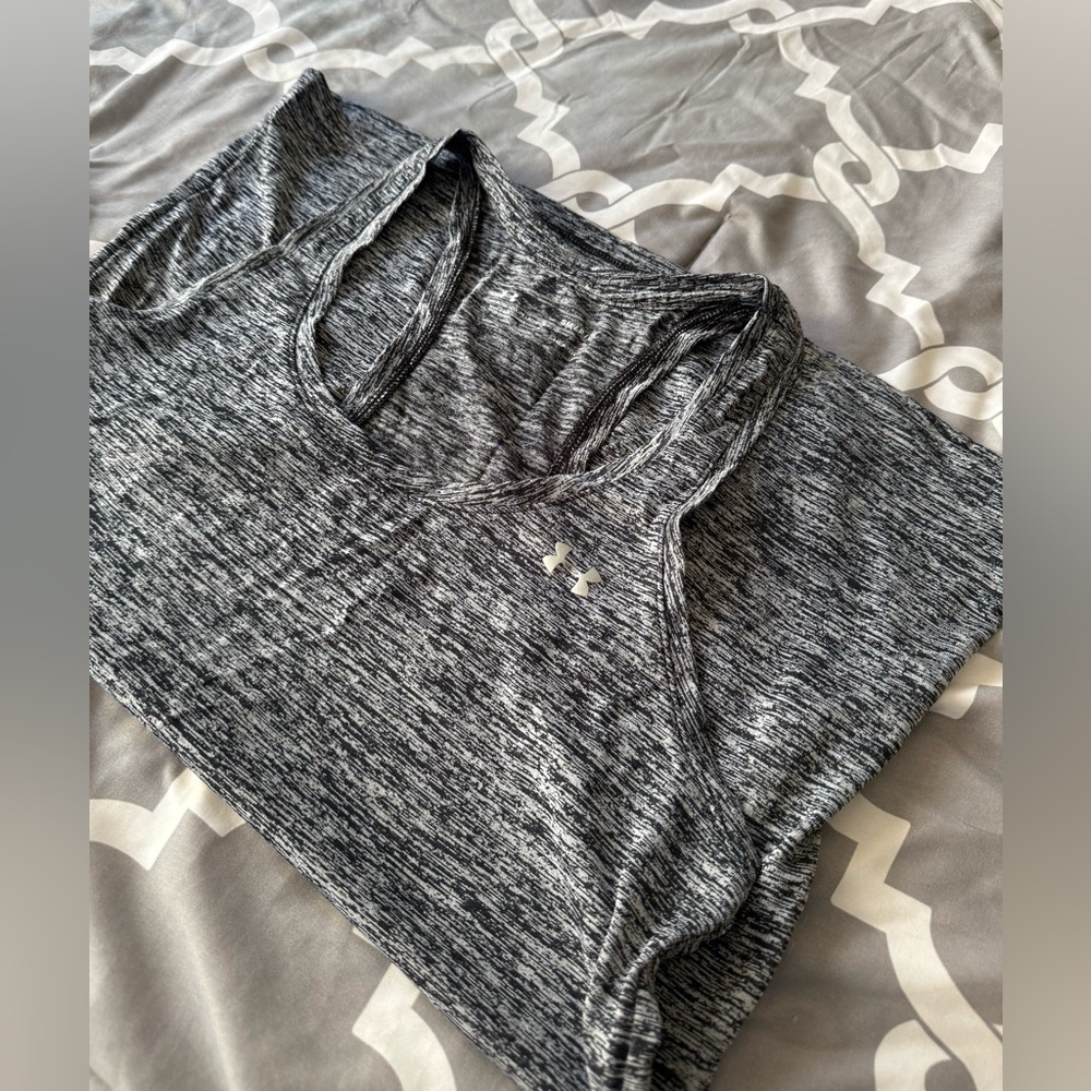 Under Armour Black and Gray Performance Tank